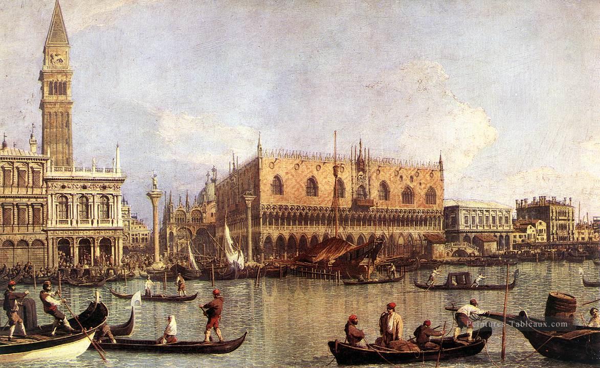 Palazzo Ducale et la Piazza di San Marco Canaletto Venise Peintures à l'huile